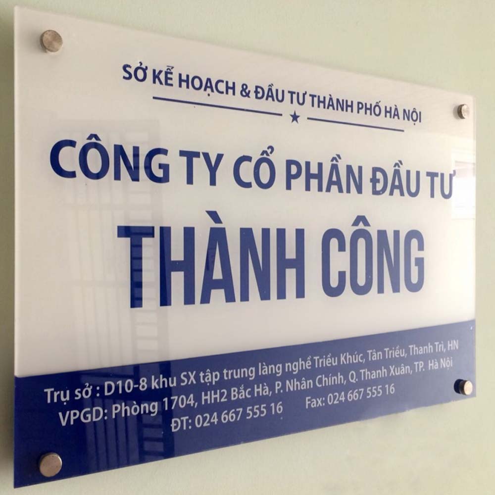 Làm Biển Hiệu Công Ty MiCA - 69 Mẫu Bảng Tên Công Ty Đẹp Nhất