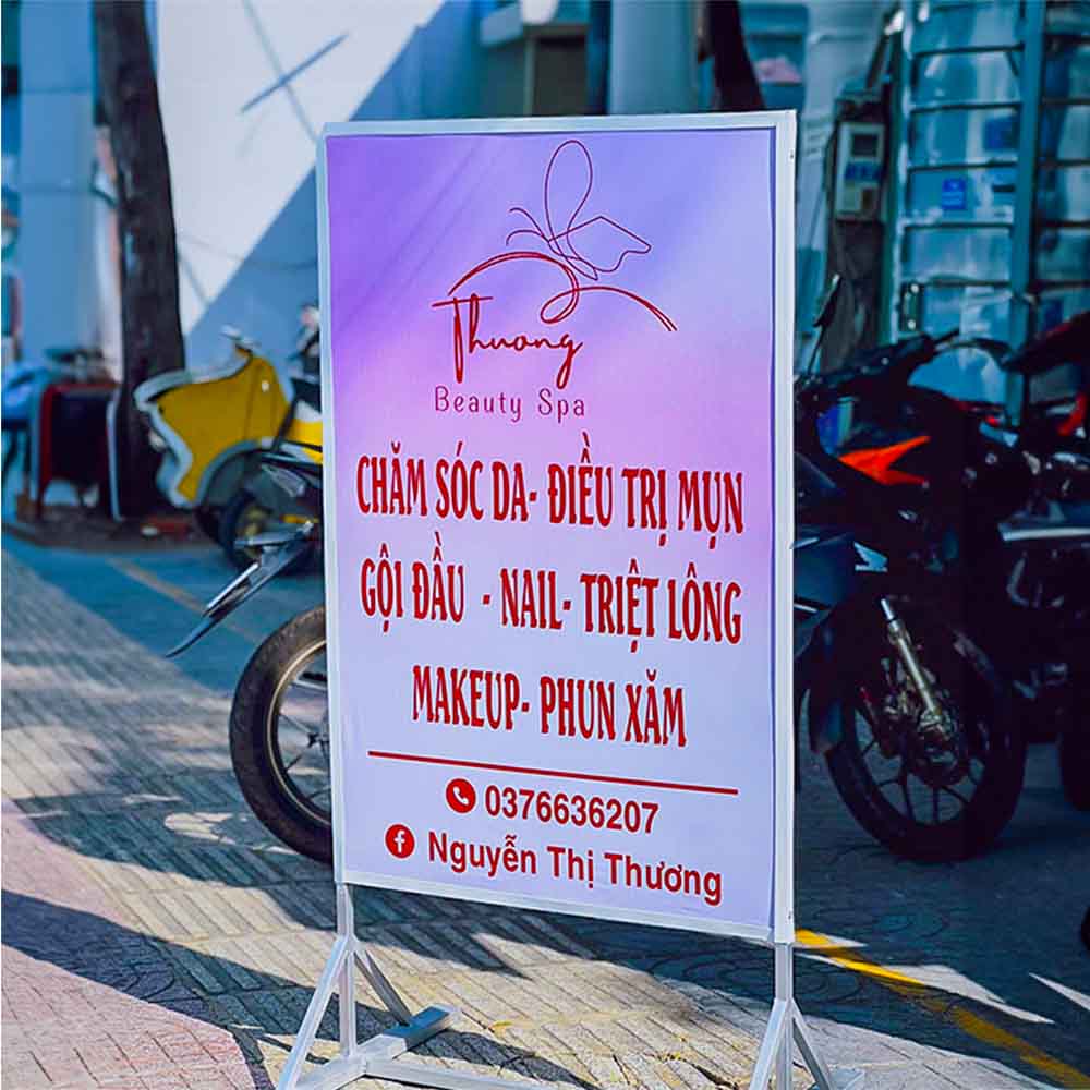 Bảng Hiệu Spa Đứng - Mẫu Mới