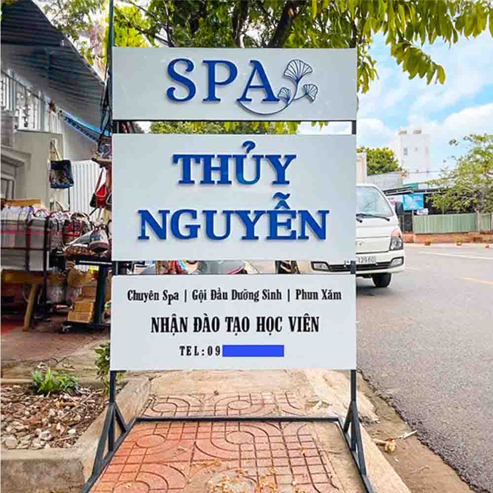 Bảng Hiệu Spa Đứng - Mẫu Mới