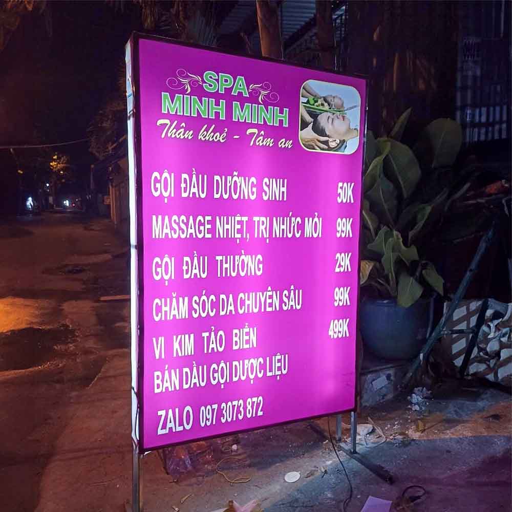 Bảng Hiệu Spa Đứng - Mẫu Mới