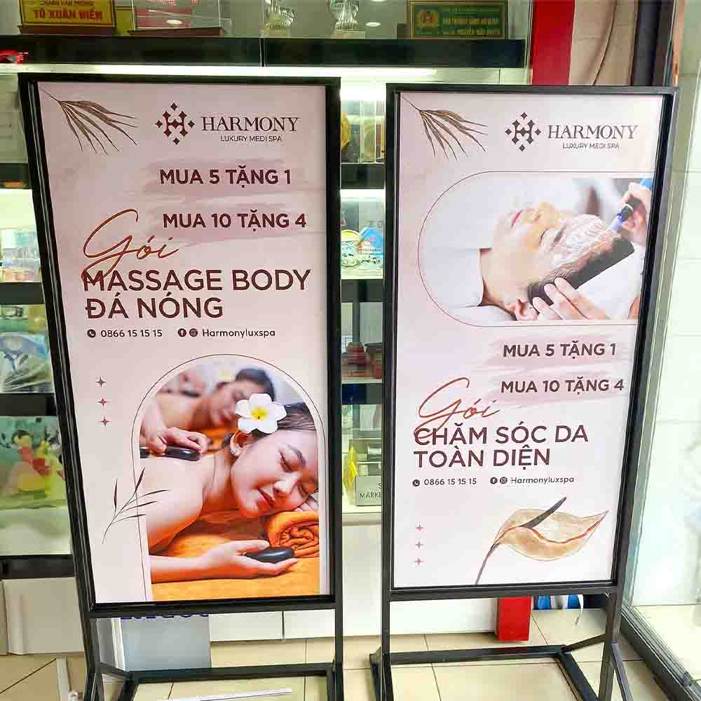 Bảng Hiệu Spa Đứng - Mẫu Mới