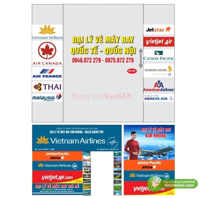Bảng hiệu vé máy bay – Tạo ấn tượng mạnh mẽ và nâng cao thương hiệu cho doanh nghiệp hàng không